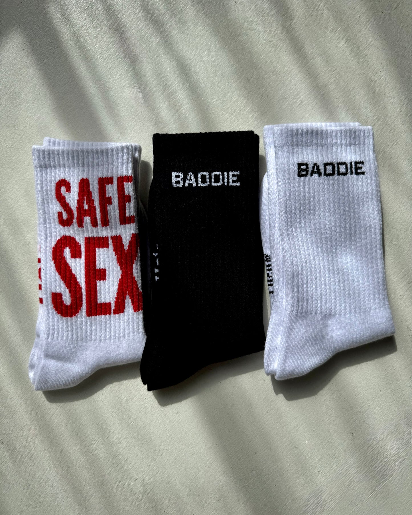 socks 3 pack set black white and sexy, women’s fashion socks