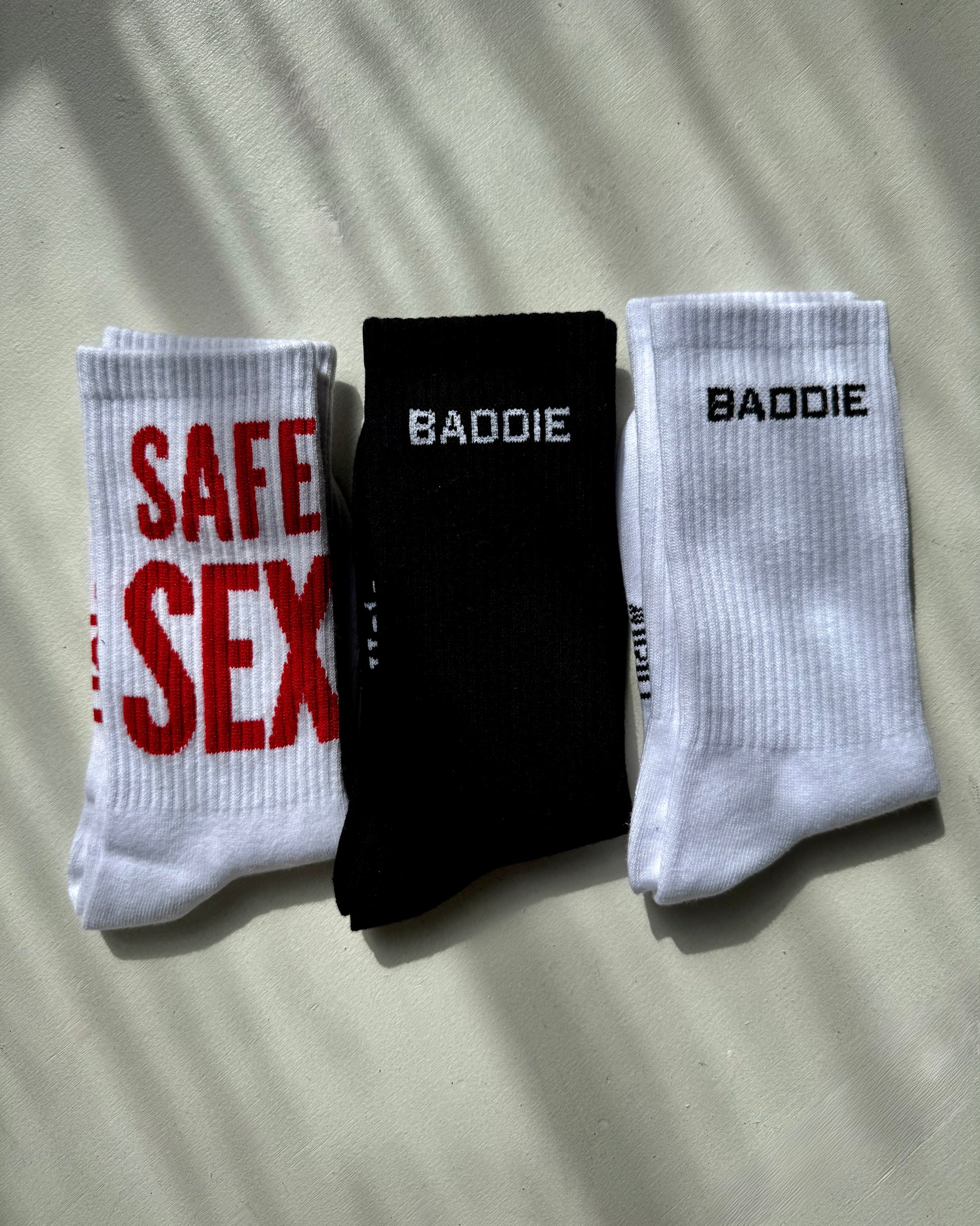 socks 3 pack set black white and sexy, women’s fashion socks